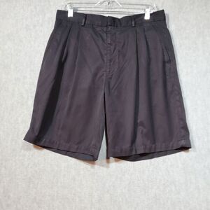Greg Norman Shorts Mens 34 Black Casual Flat Front Regular Fit Outdoor Preppy